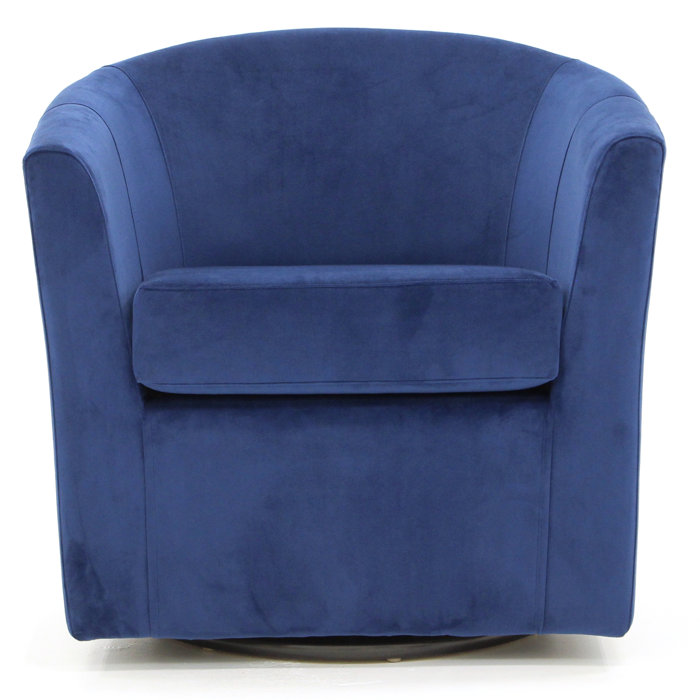 Andover Mills™ Hansell Upholstered Swivel Barrel Chair & Reviews Wayfair